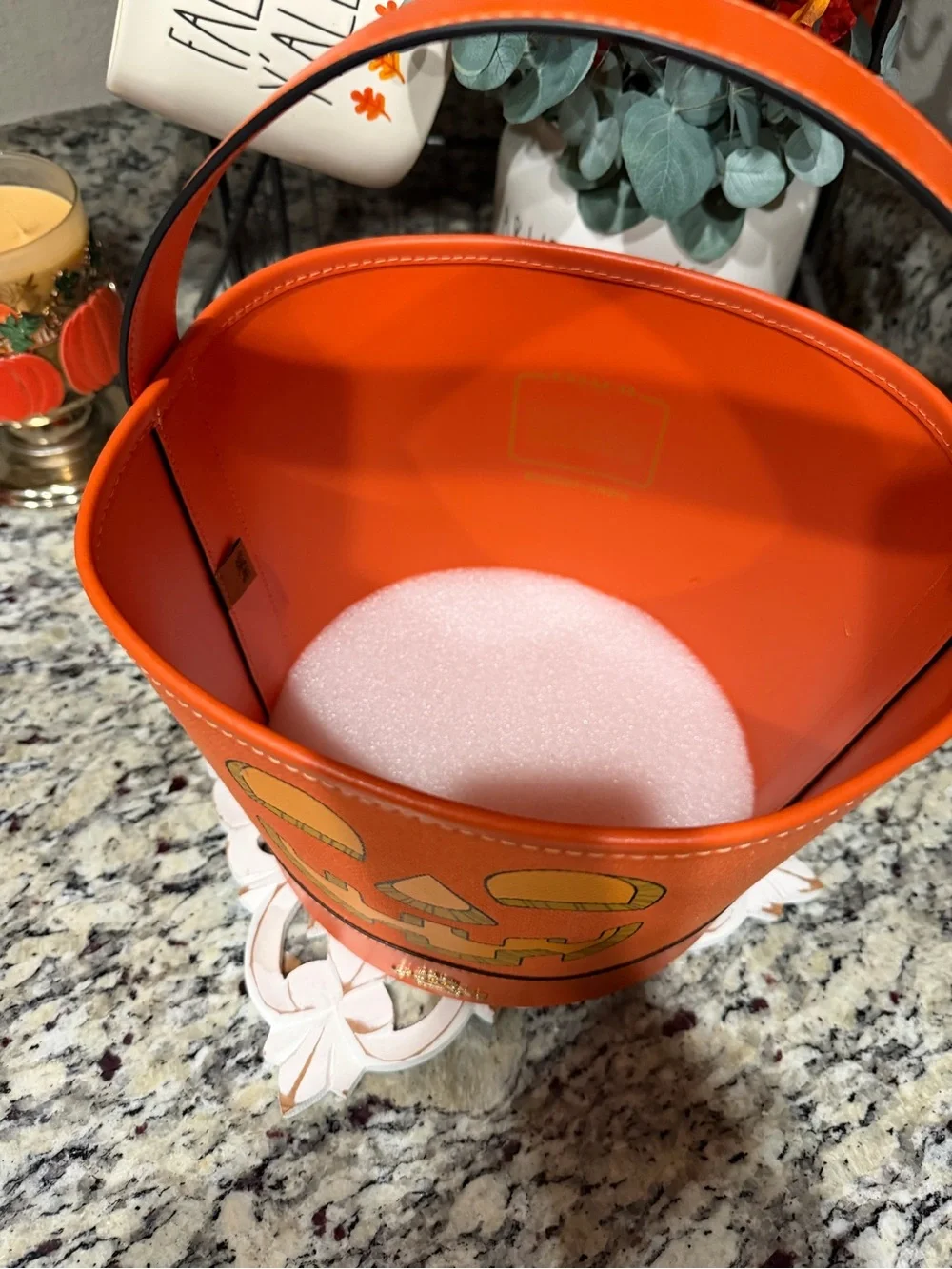 Coach Trick Or Treat Bucket With Halloween Pumpkin